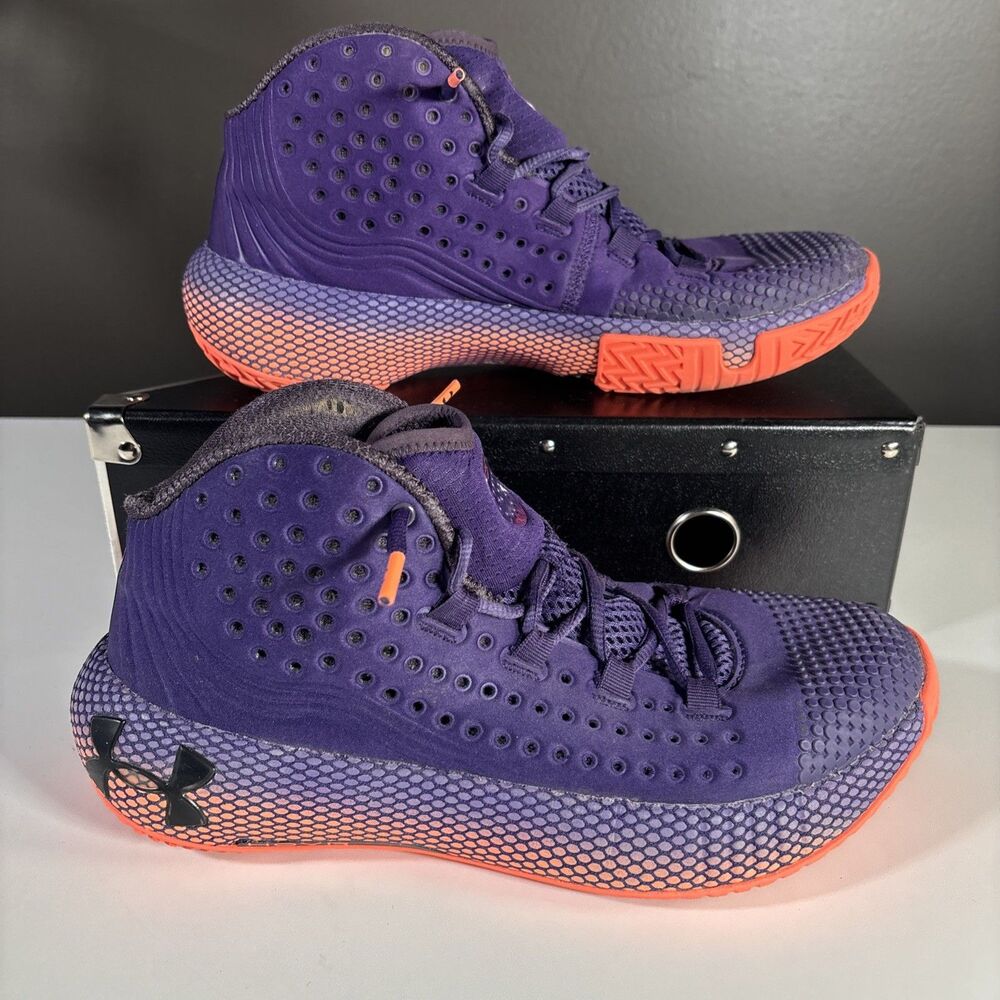 Under Armour HOVR Havoc Athletic Basketball Sneakers (Men’s Size 7) Purple Shoes